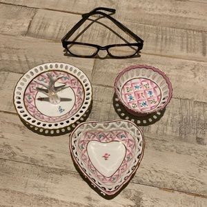 Set of 3 jewelry dishes